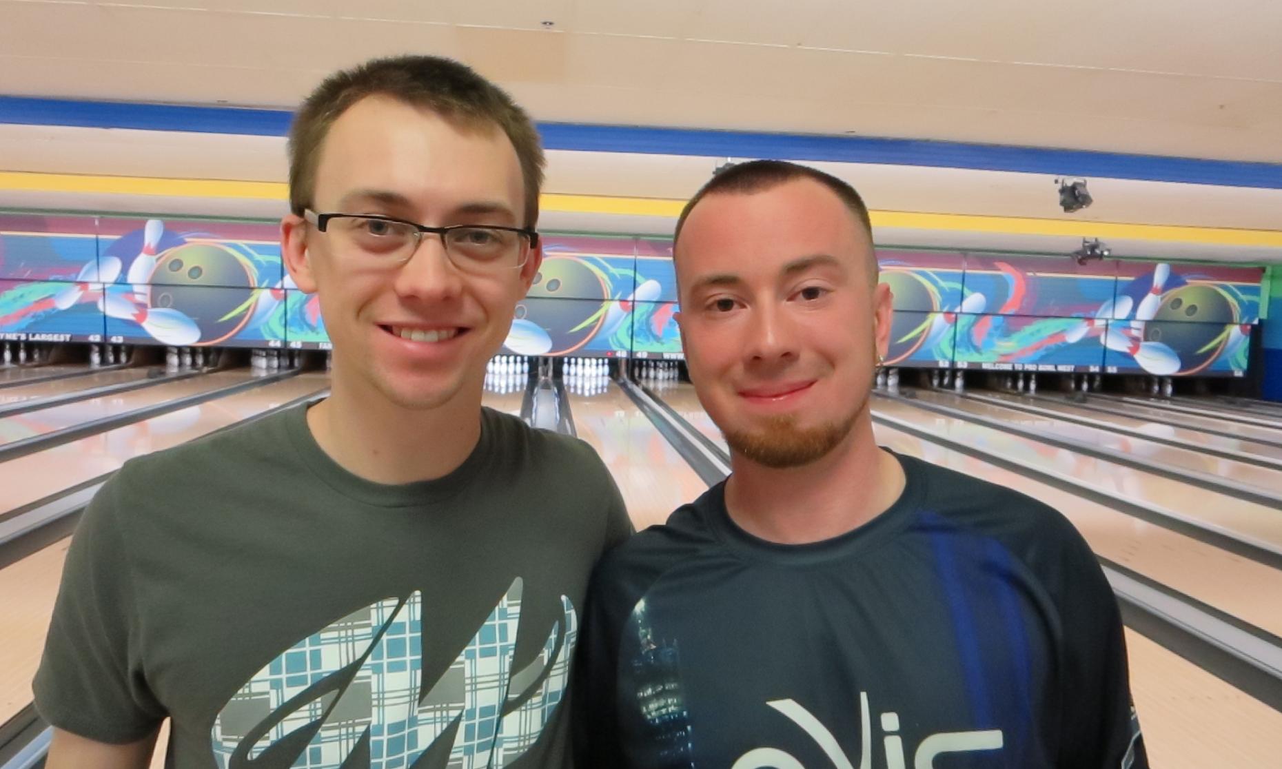 Runner-up E.J. Tackett and Champion Steve Novak