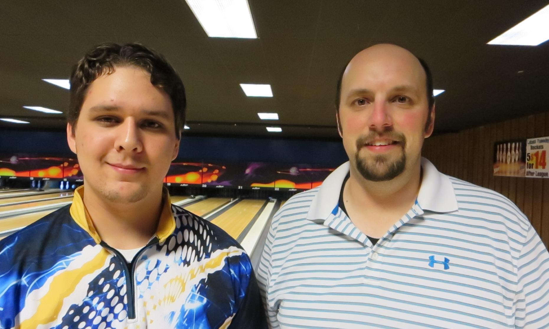 Runner up Neeko Robison (left) and Champion Andy Smith (right)