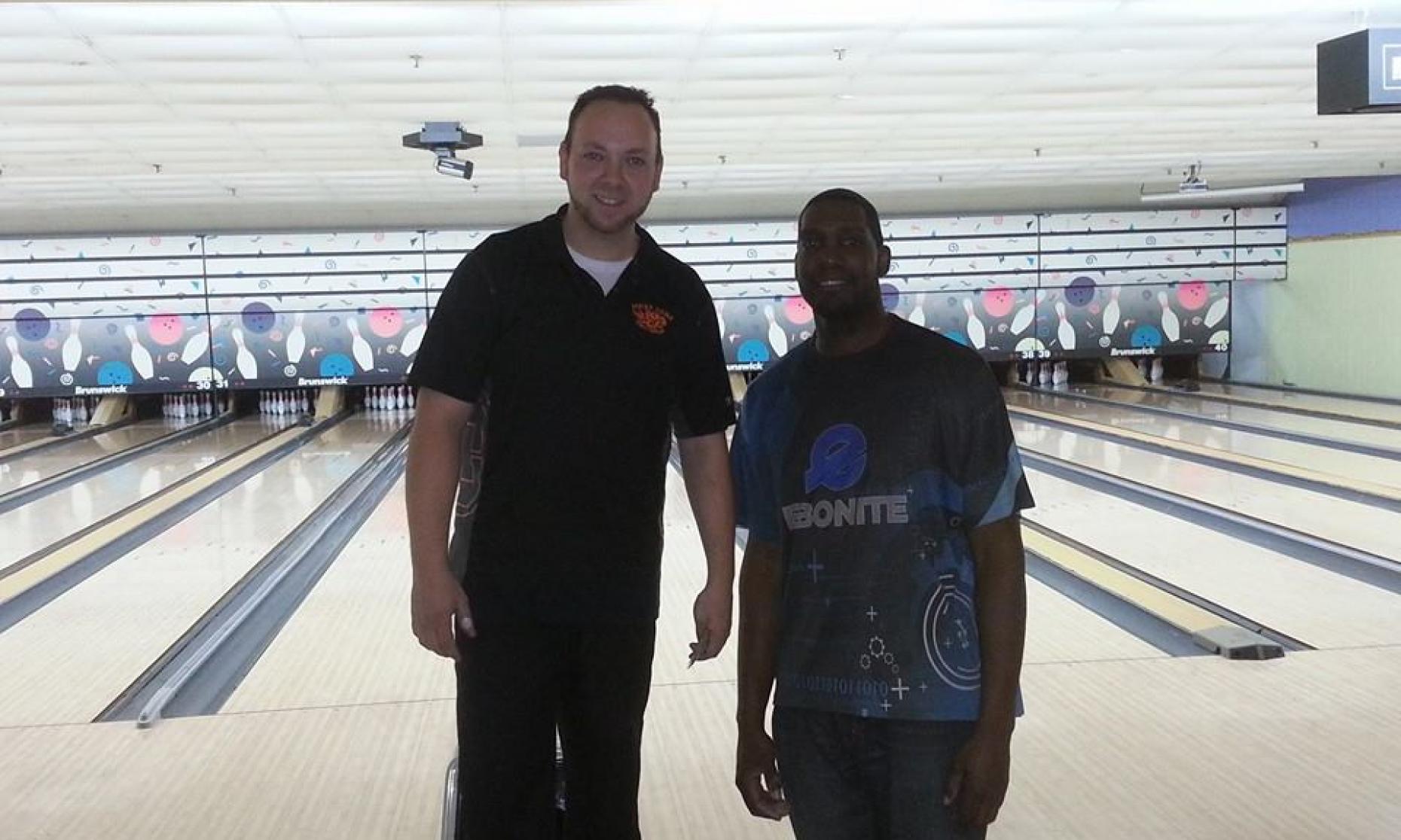 Plaza Lanes Champion JR Raymond and Runner-Up Lonnie Jones