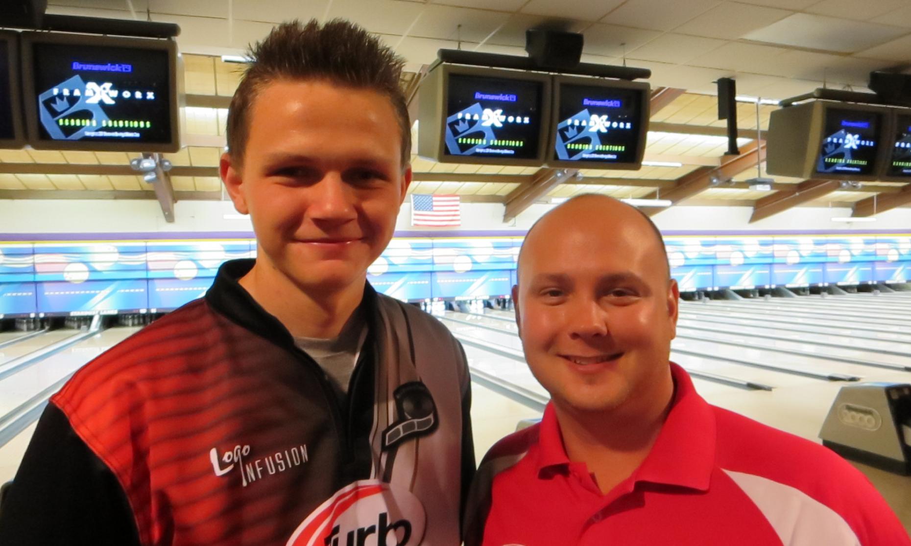 Runner-up Andrew Anderson and Champion Dan MacLelland